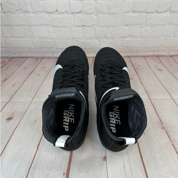 Nike Alpha Menace Elite 2 Flyknit Black Football Cleats Mens Size 10 AO3374-001 - Picture 8 of 11